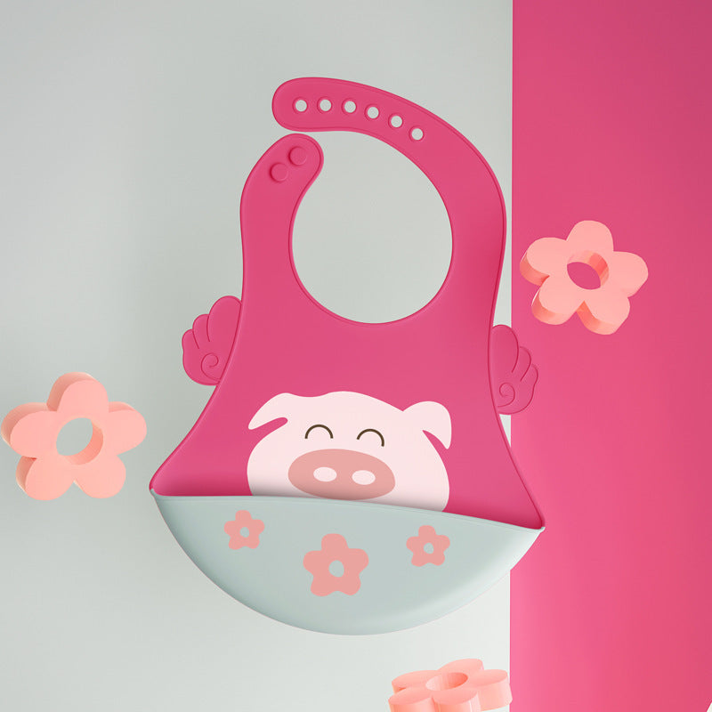 Baby Eating Silicone Bib (Waterproof)
