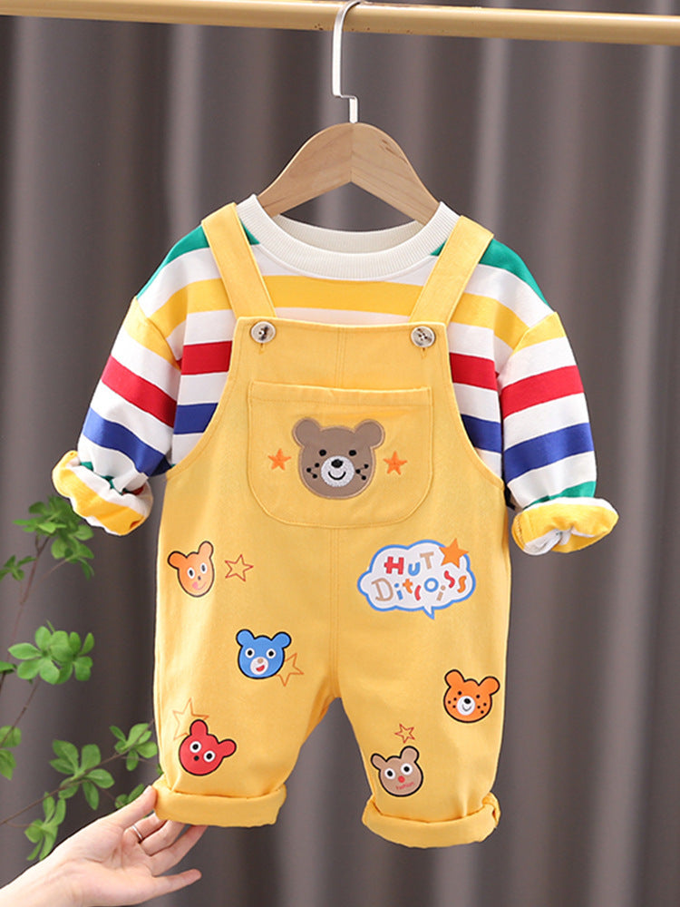 Boys Top Overalls Suit