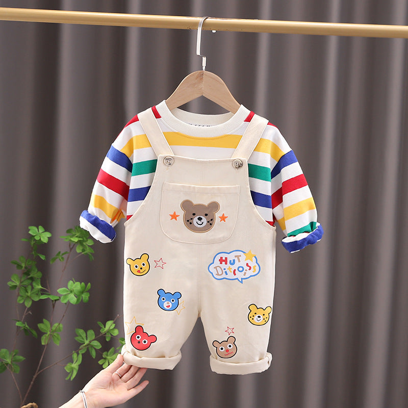 Boys Top Overalls Suit