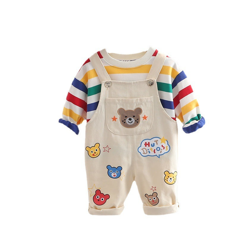 Boys Top Overalls Suit