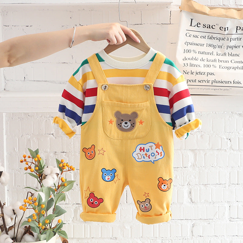 Boys Top Overalls Suit