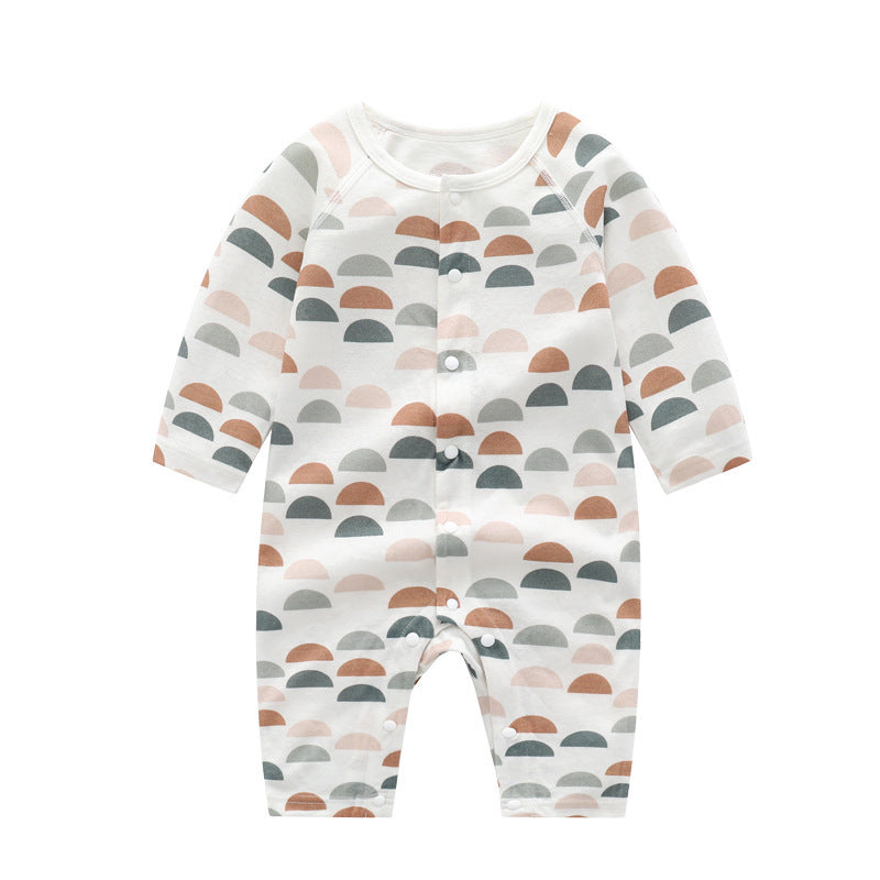Light And Soft Bamboo Fiber Baby Jumpsuit Floral Animal Cute Print