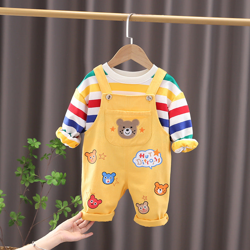 Boys Top Overalls Suit