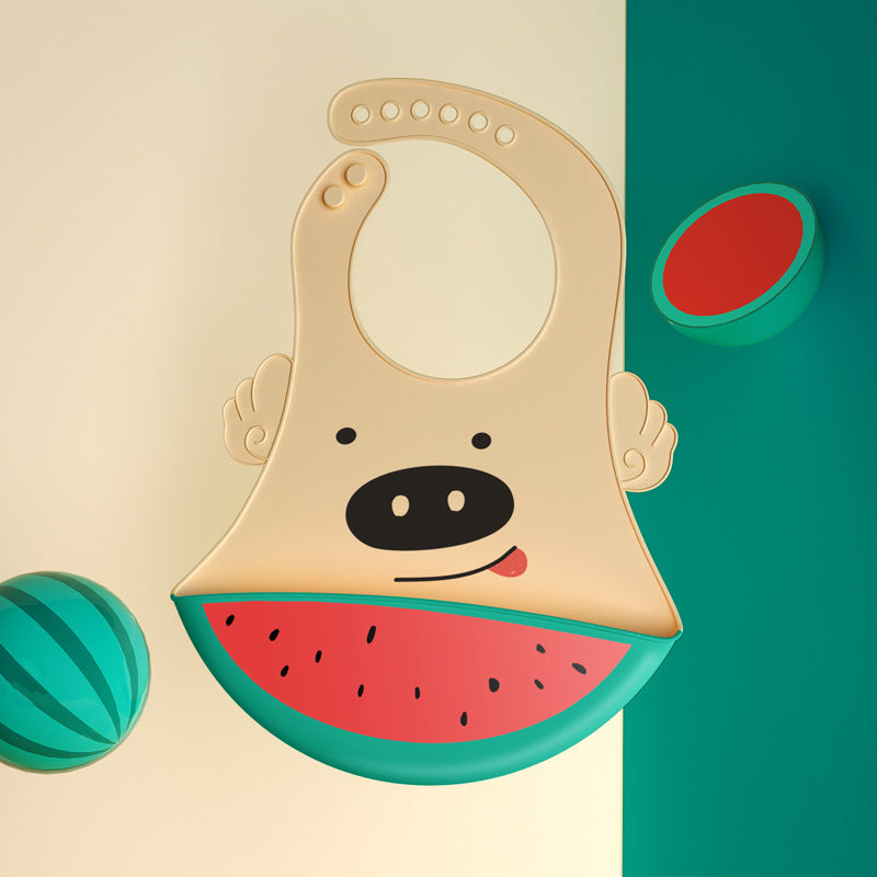 Baby Eating Silicone Bib (Waterproof)