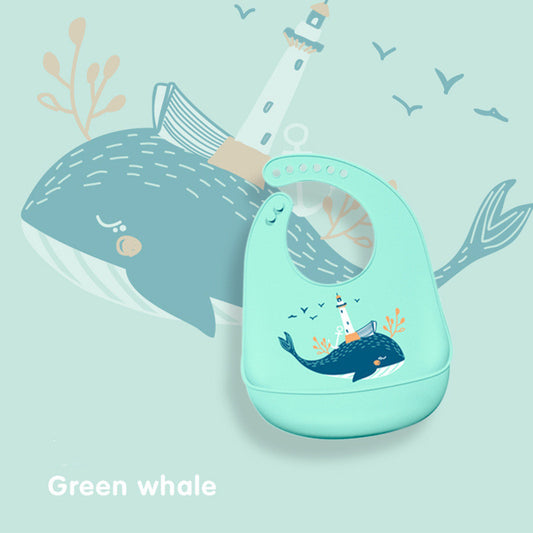 Baby Eating Silicone Bib (Waterproof)