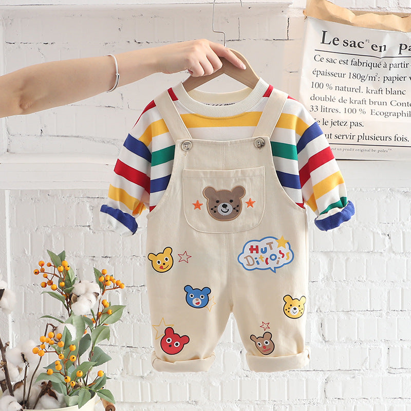 Boys Top Overalls Suit