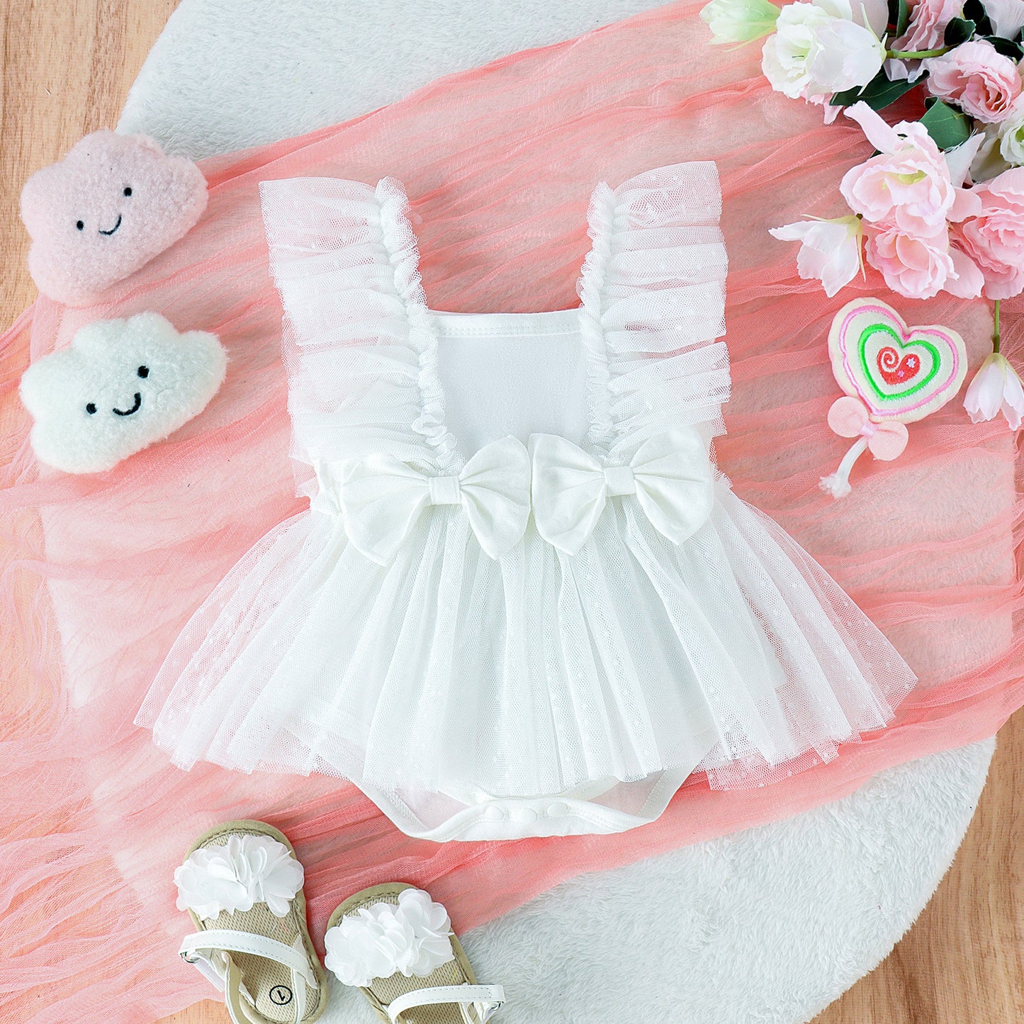Baby Jumpsuit Net Skirt Princess