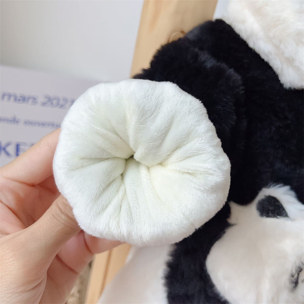 Winter Baby Jumpsuit Fleece-lined Lesser Panda