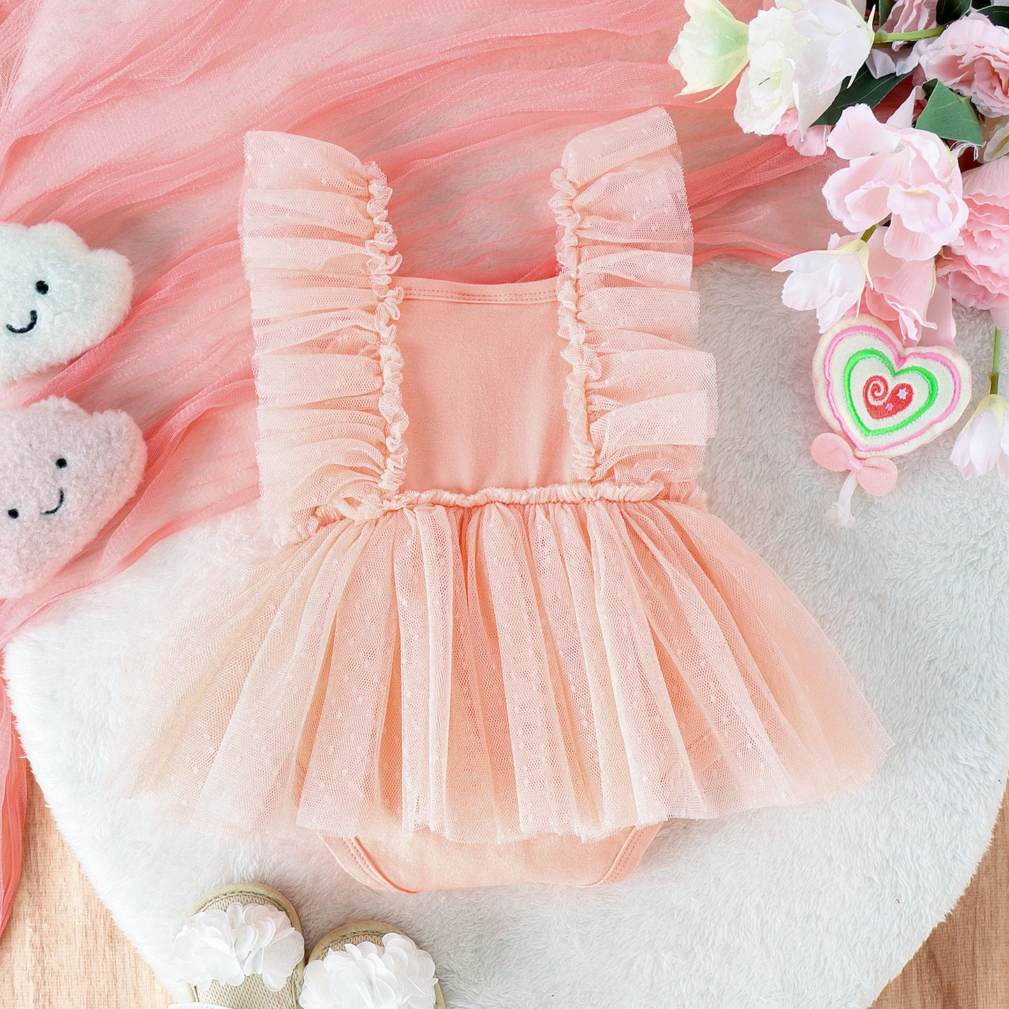 Baby Jumpsuit Net Skirt Princess