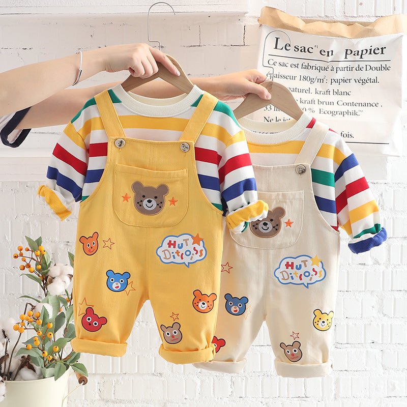 Boys Top Overalls Suit