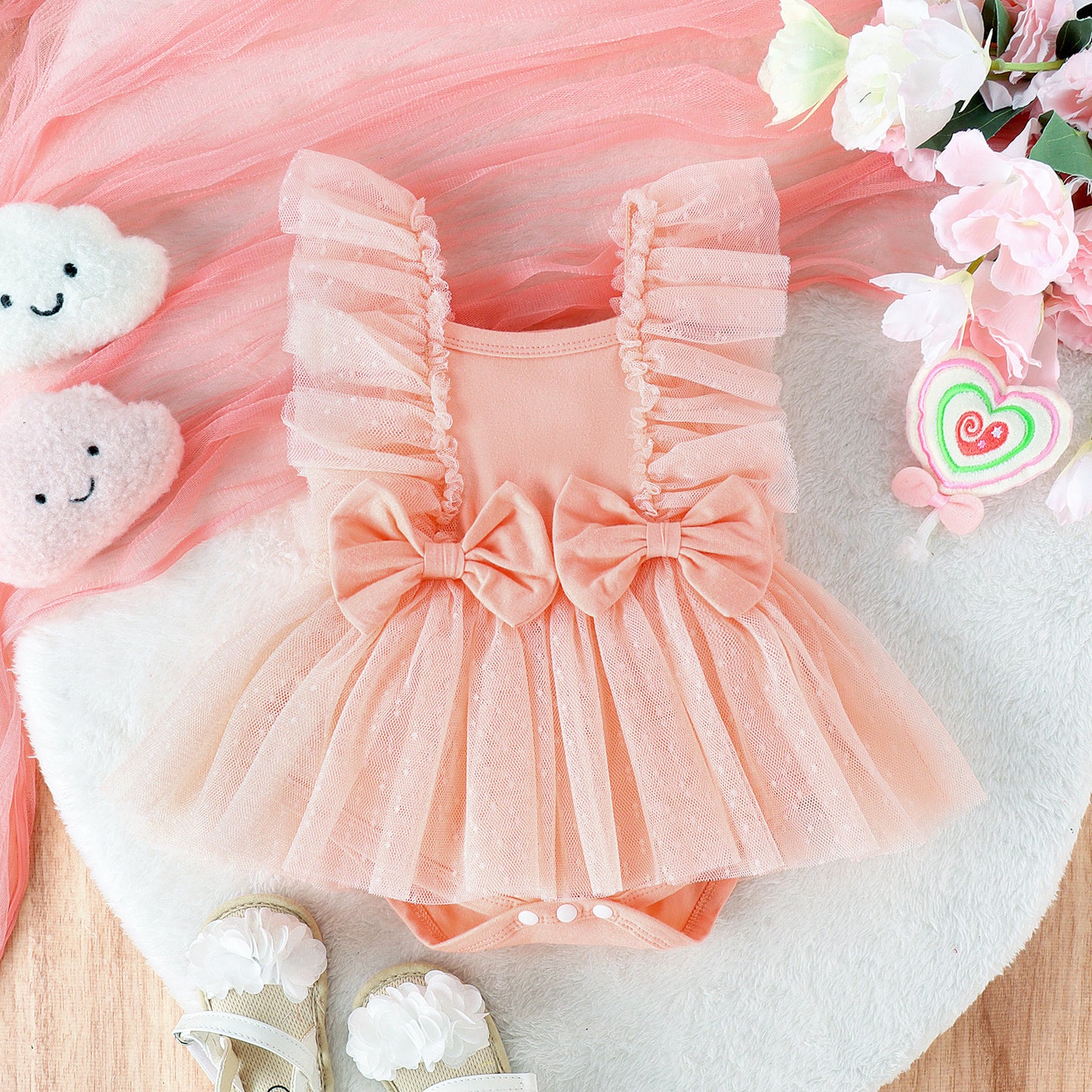 Baby Jumpsuit Net Skirt Princess